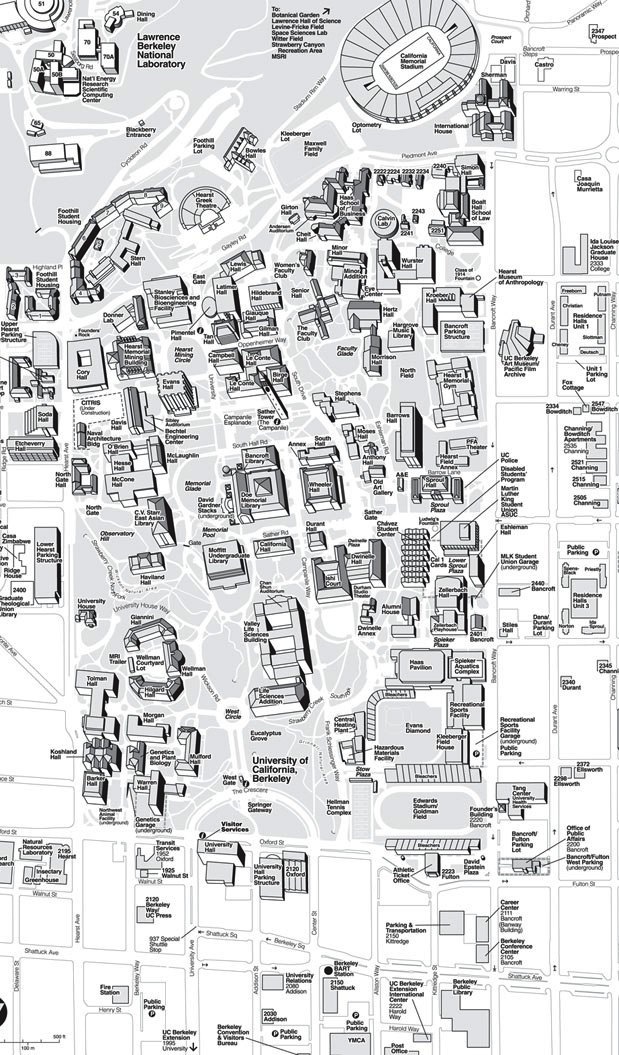 Uc Berkeley Campus Map Campus Map