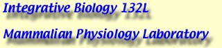 IB132L Mammalian Physiology Laboratory